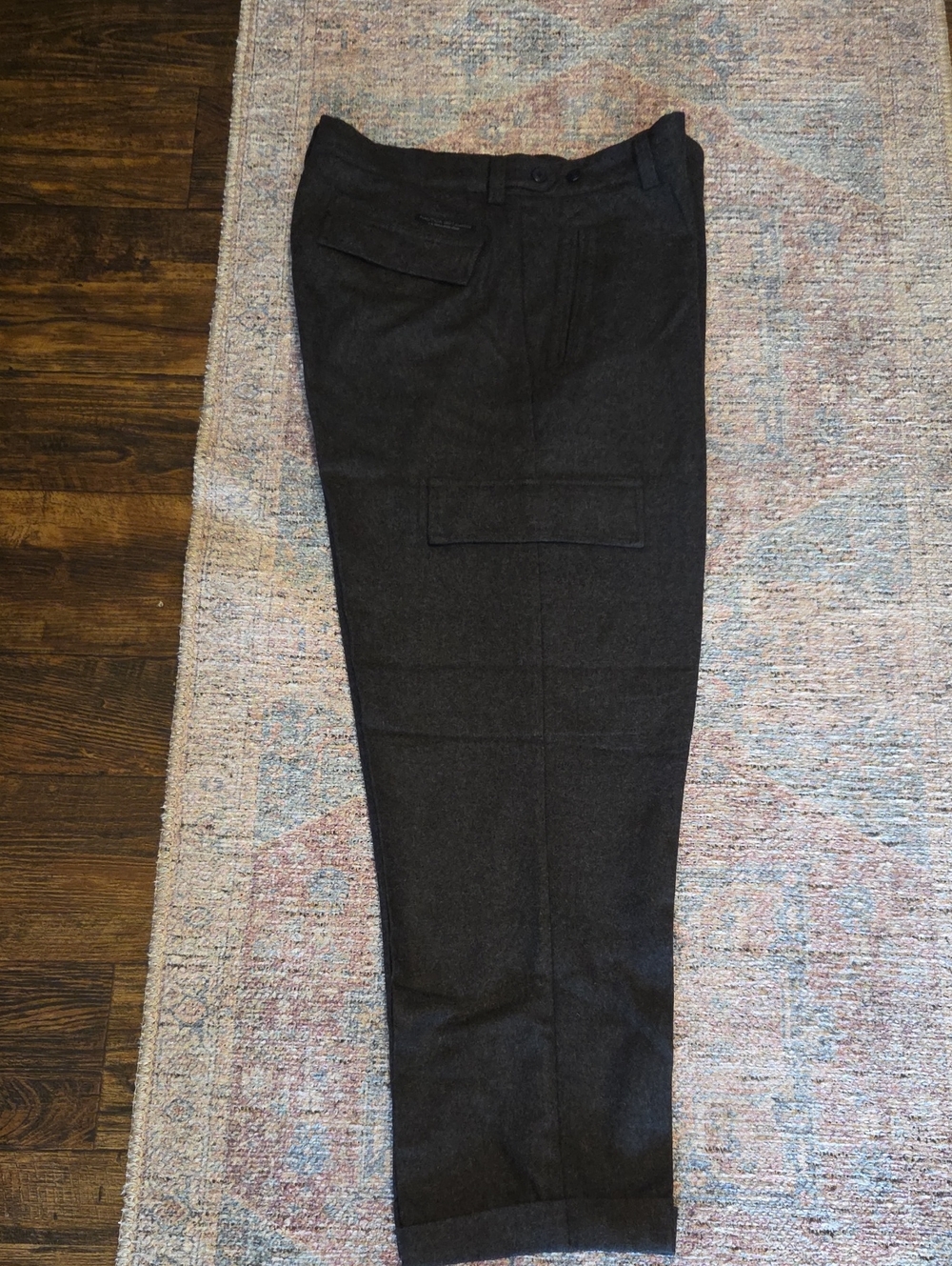 Nautica Men's Charcoal Gray Cargo Pants